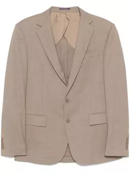Шерстяной пиджак Ralph Lauren Purple Label, нейтральный цвет