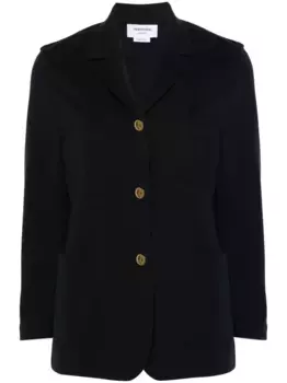 Шерстяной пиджак THOM BROWNE, синий