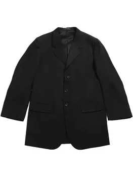 Шерстяной пиджак Yohji Yamamoto, черный