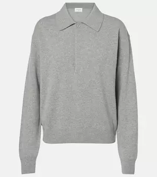Шерстяной поло свитер Saint Laurent, Gris Chine