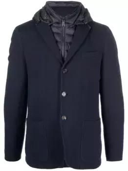 Шерстяной пуховик Moorer, синий