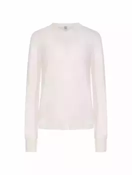 Шерстяной пуловер TOTEME, бежевый