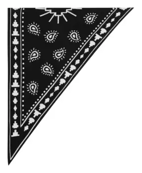 Шерстяной шарф бандана Marcelo Burlon, черный