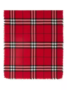 Шерстяной шарф Burberry, красный