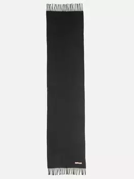 Шерстяной шарф canada с бахромой Acne Studios, черный