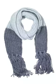 Шерстяной шарф COLLEZIONE ALESSANDRO "Lisa", производство Италия, джинсовый