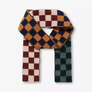 Шерстяной шарф Cosmic Checkerboard Howlin, цвет intergalactic
