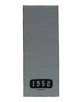 Шерстяной шарф для колледжа Givenchy, серый