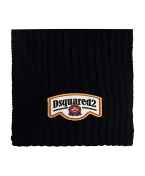 Шерстяной шарф Dsquared2, синий