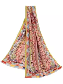 Шерстяной шарф ETRO, красный