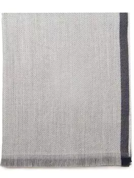 Шерстяной шарф Fay, серый