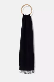 Шерстяной шарф Gant, темно-синий