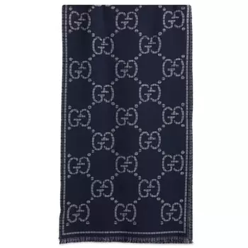 Шерстяной шарф gg Gucci, мультиколор