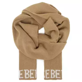 Шерстяной шарф Iceberg, бежевый