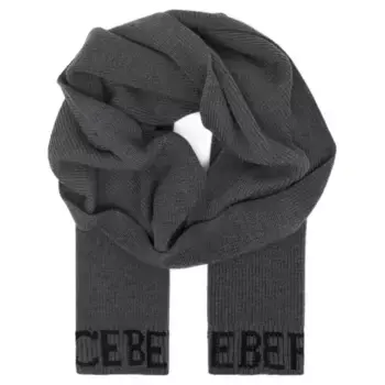Шерстяной шарф Iceberg, серый