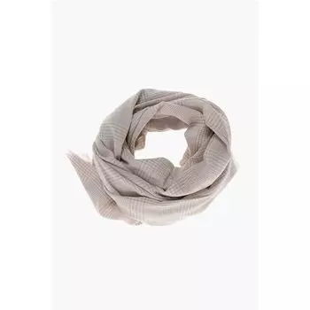 Шерстяной шарф JANZIR с узором «Дистрик Клет» Max Mara, Beige