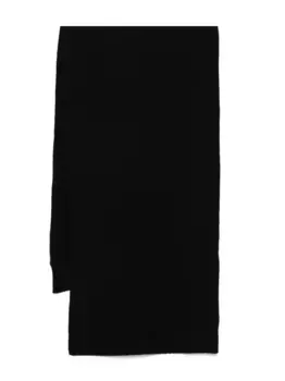 Шерстяной шарф JIL SANDER, черный