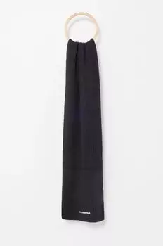 Шерстяной шарф Karl Lagerfeld, черный