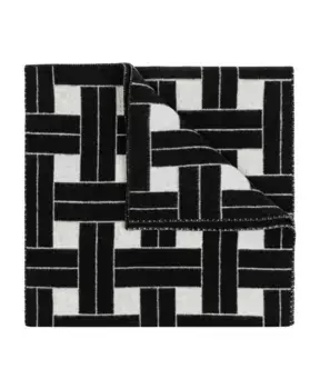 Шерстяной шарф Kenzo, черный