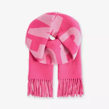 Шерстяной шарф L'echarpe с кисточками Jacquemus, мультиколор