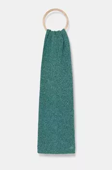 Шерстяной шарф Lacoste, зеленый