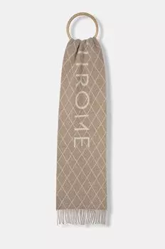 Шерстяной шарф Marella, бежевый