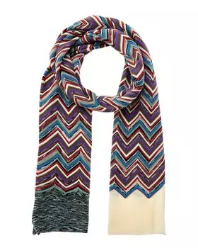 Шерстяной шарф Missoni, зеленый