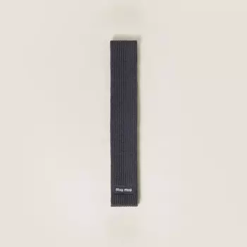 Шерстяной шарф Miu Miu, серый