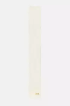 Шерстяной шарф Moschino, бежевый