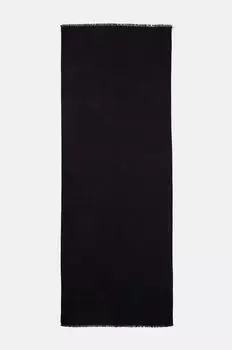 Шерстяной шарф Moschino, черный