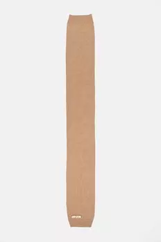 Шерстяной шарф Moschino, коричневый