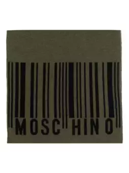 Шерстяной шарф Moschino, зеленый