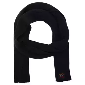Шерстяной шарф Paul&Shark, черный