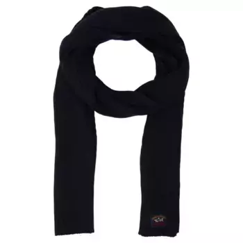 Шерстяной шарф Paul&Shark, черный
