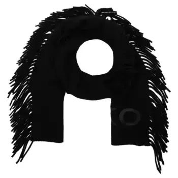 Шерстяной шарф Pinko, черный