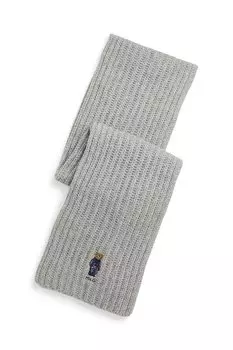 Шерстяной шарф Polo Ralph Lauren, серый