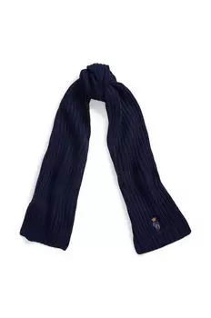 Шерстяной шарф Polo Ralph Lauren, синий