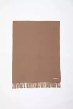 Шерстяной шарф с бахромой - оверсайз Acne Studios, Caramel brown