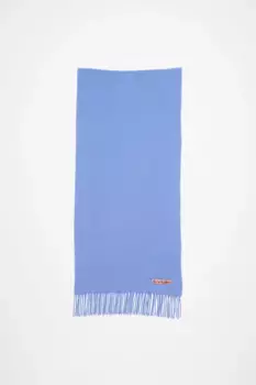 Шерстяной шарф с бахромой - узкий Acne Studios, Sweet blue