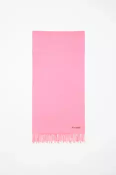 Шерстяной шарф с бахромой – узкий Acne Studios, Bubble Pink