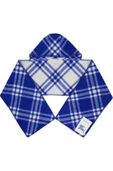 Шерстяной шарф с капюшоном Burberry, цвет knight