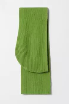 Шерстяной шарф с капюшоном & Other Stories, зеленый
