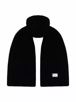 Шерстяной шарф с логотипом Dolce&Gabbana