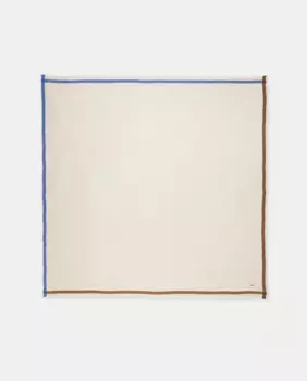 Шерстяной шарф с рамкой Latouche, бежевый