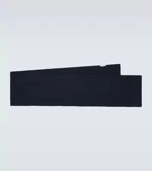 Шерстяной шарф с рубчиком Gucci, Midnight Blue