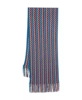 Шерстяной шарф с волнистым узором Missoni, мультиколор