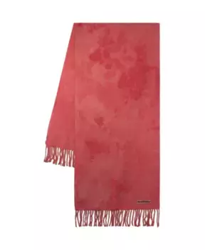 Шерстяной шарф с завязками Acne Studios, розовый