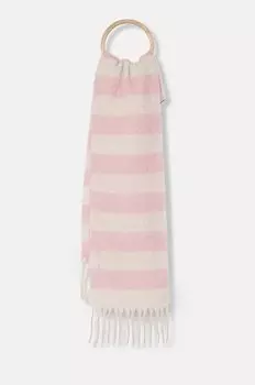 Шерстяной шарф Samsoe Samsoe, розовый