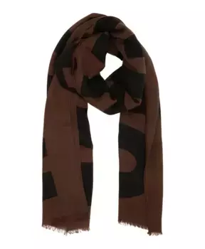 Шерстяной шарф: согрейтесь и стильно этой зимой Moschino, коричневый