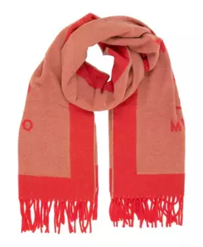 Шерстяной шарф: согрейтесь и стильно этой зимой Moschino, красный